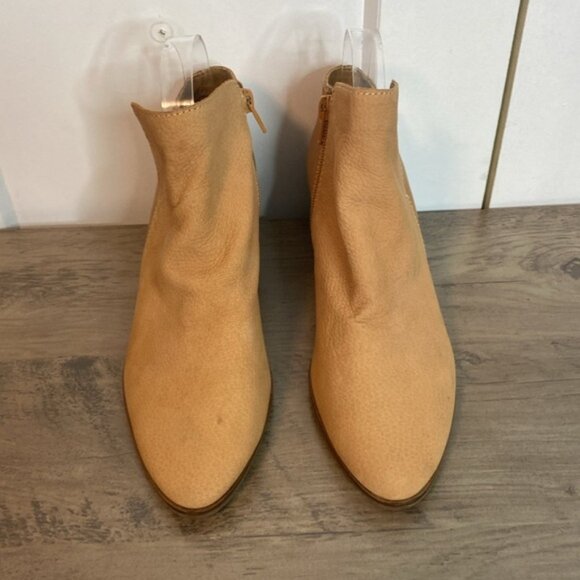 Lucky Brand Light Cognac Tan Ankle Boots7 5 - Picture 2 of 9